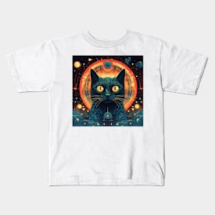 Tarot Cat Deity Kids T-Shirt